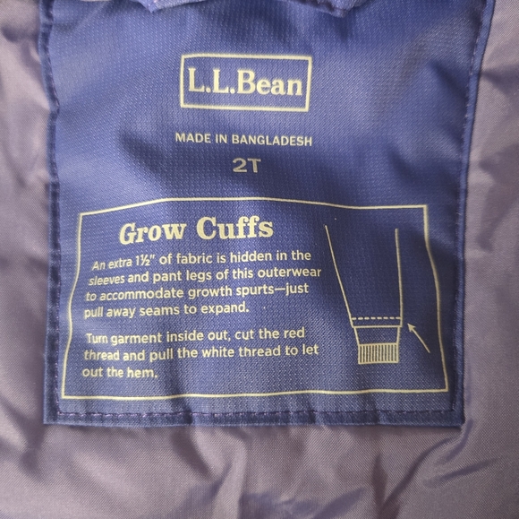 L.L. Bean Purple Snowsuit with Hood 2T - Picture 4 of 5